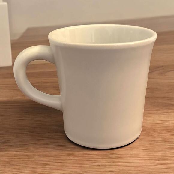 Set of 2 Williams Sonoma Essential White Porcelain Coffee Mug Tea Cup 8 oz EUC - Picture 2 of 4